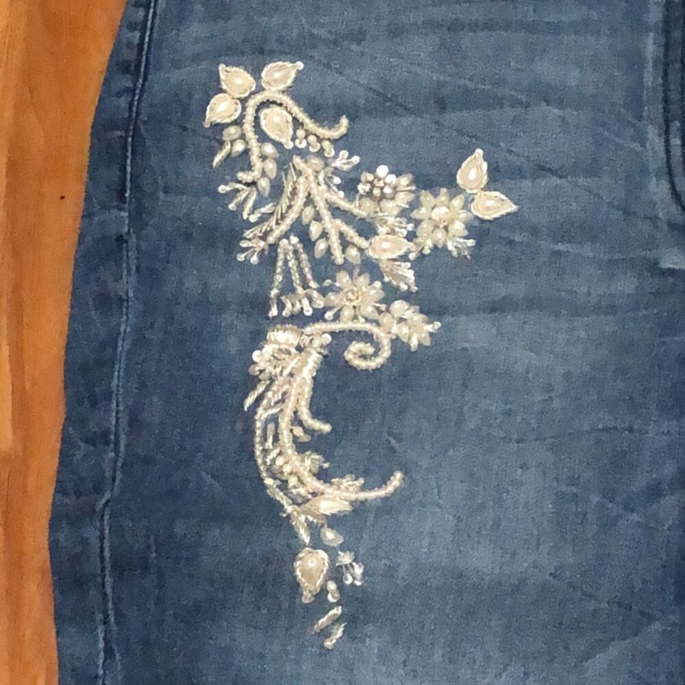 Denim 24/7 Embroidered Jeans Size 14W - Picture 6 of 13